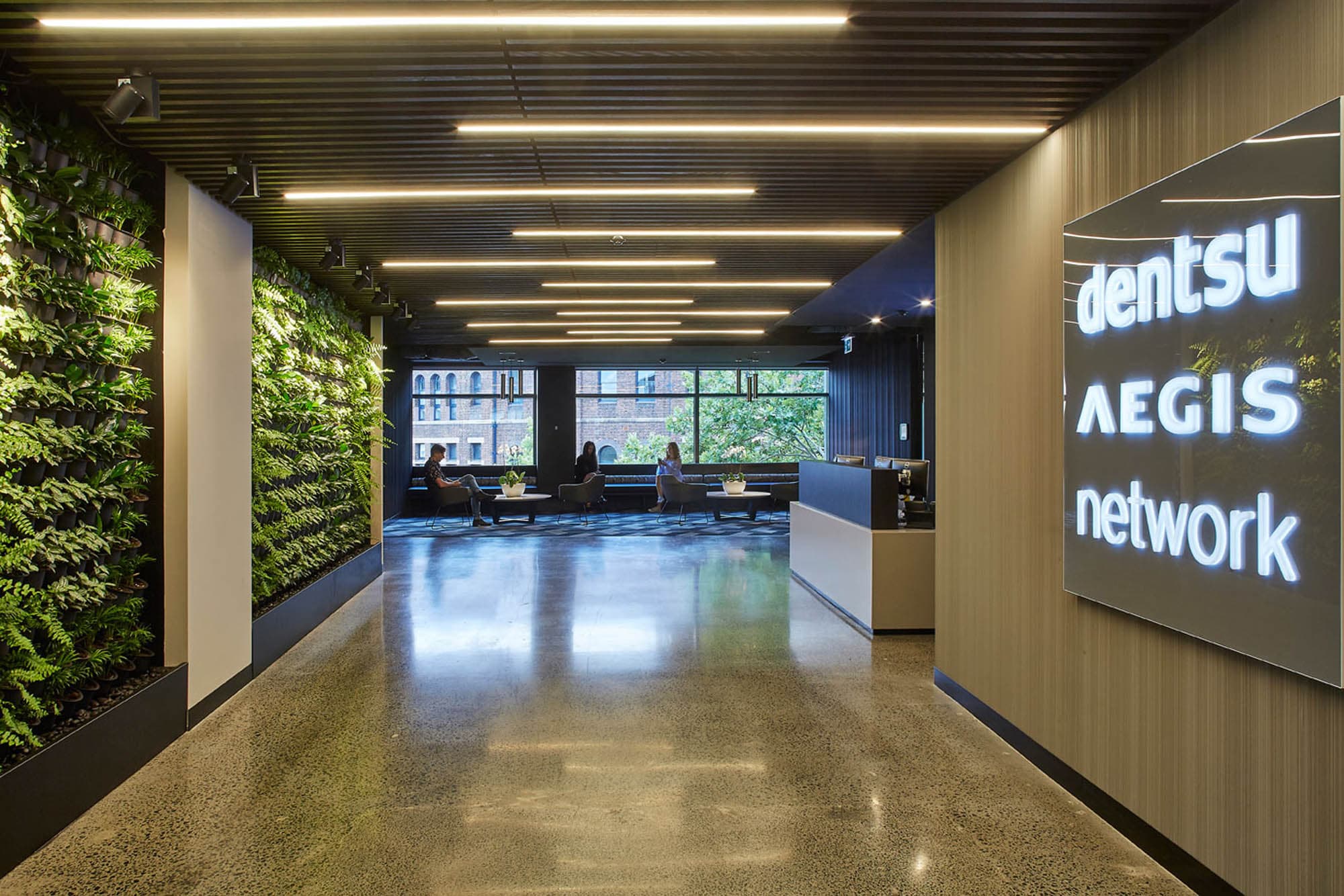 The dentsu Aegis network office — the big-agency world